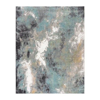Gertmenian Ciaran Gaia Modern Animal Print Gray Ivory Indoor Polypropylene Area Rug
