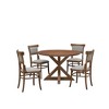 Carolina Living Diana Dining Chair - Set of 2 - Vintage Honey - Linen Upholstery - 4 of 4