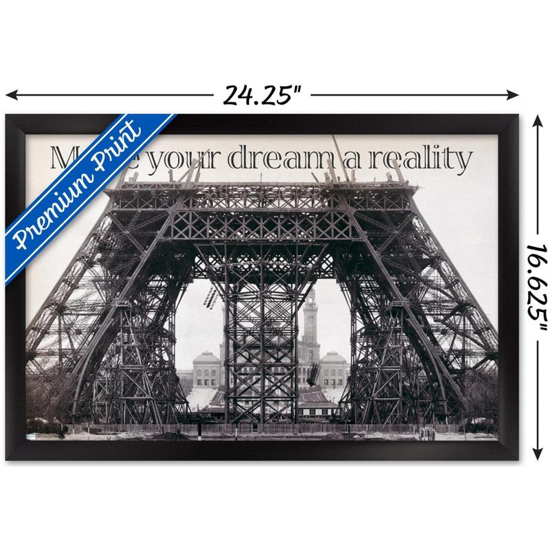 Trends International Eiffel Tower Construction Framed Wall Poster Prints, 3 of 7