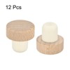 Unique Bargains Rubber Wooden T-shaped Reusable Sealing Wine Bottle Stopper 12 Pcs - 3 of 4