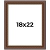 PosterPalooza | Traditional Brown Picture Frame - UV Acrylic, Foam Board Backing, Hanging Hardware - 2 of 4