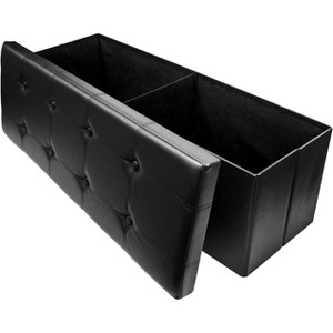 Sorbus 43 inch Faux Leather Storage Bench - for Bedroom, Entryway, Coffee Table, Bed end, Footrest, Foot Stool - 1 of 4