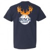 Adult Busch Light Antlers Front and Back Print Pocket T-Shirt - 3 of 4
