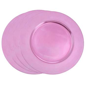 Saro Lifestyle Classic Solid Color Charger Plates
