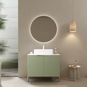 Versatile Bathroom Vanity with Sink: Elevate Your Space with Clean Lines and Contemporary Style in Any Finish - 1 of 4