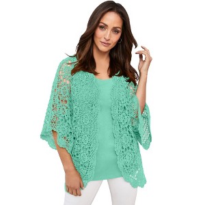 Jessica London Crochet Cardigan - 1 of 4