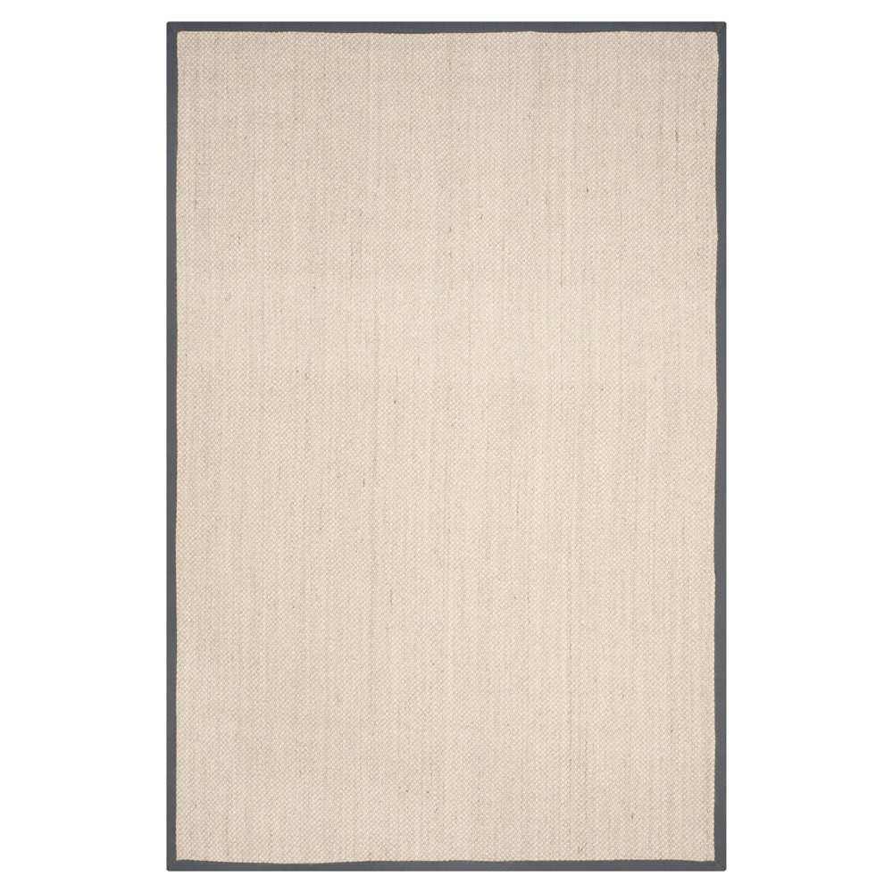 Natural Fiber Rug - Marble/Dark Gray - (6'x9') - Safavieh