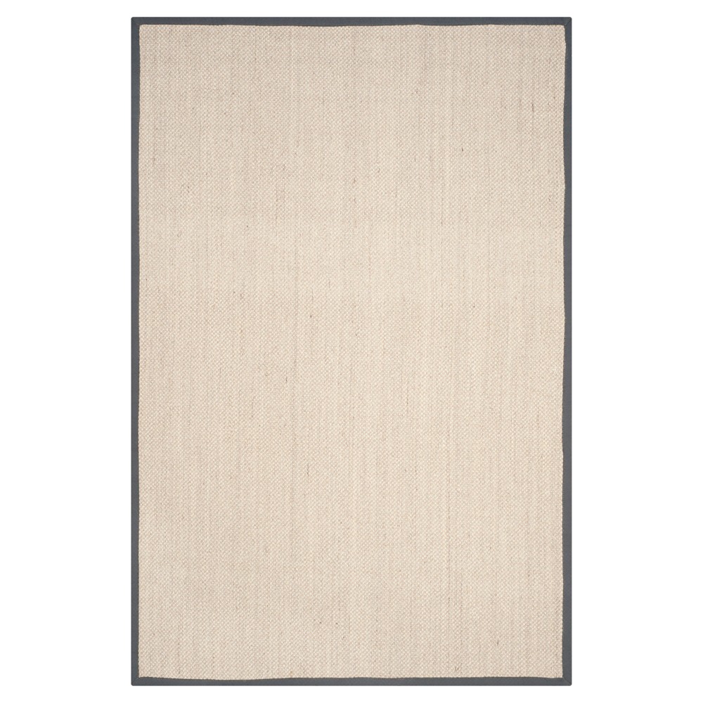 Natural Fiber Rug - Marble/Dark Gray - (6'x9') - Safavieh