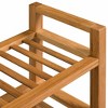 vidaXL Shoe Rack Solid Oak Brown Solid Oak Wood Large Shoe Rack - 4 of 4