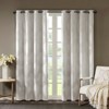 DSVIMOY Curtain Panels, Knitted Jacquard Total Blackout Curtain Panel for Living Room, Bedroom, Ivory, 95"*50"*0.13" - 2 of 4