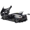Aston Martin Vulcan Matt Black with Lime Green Stripes 1/18 Model Car by Autoart - 2 of 4