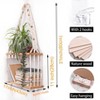 Aoibox Macrame Floating Wood Shelf for Wall Decor, Boho Style Hanging Shelves for Bedroom, Living Room, Apartment - 3 of 4