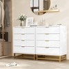 Whizmax 4 Drawer Dresser for Bedroom, Wood Dresser＆Chest of Drawers, Modern Dressers with Gold Metal Handles for Living Room, Hallway, Entryway - 2 of 4