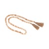 Sagebrook Home 84" Beads on Natural Jute, Wood Beaded Garland, Light Brown Finish, Decorative Wood Beads for Rustic Home - 2 of 4
