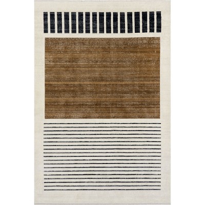 nuLOOM Keeva Modern Striped Fringe Area Rug