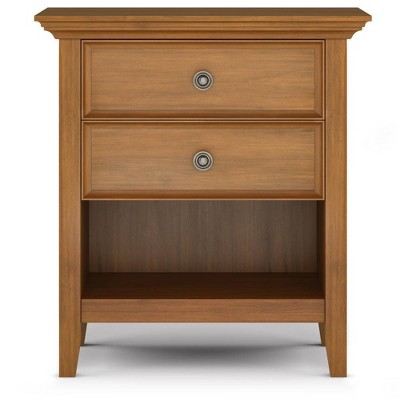 Amherst Light Golden Brown Solid Wood 2-Drawer Nightstand