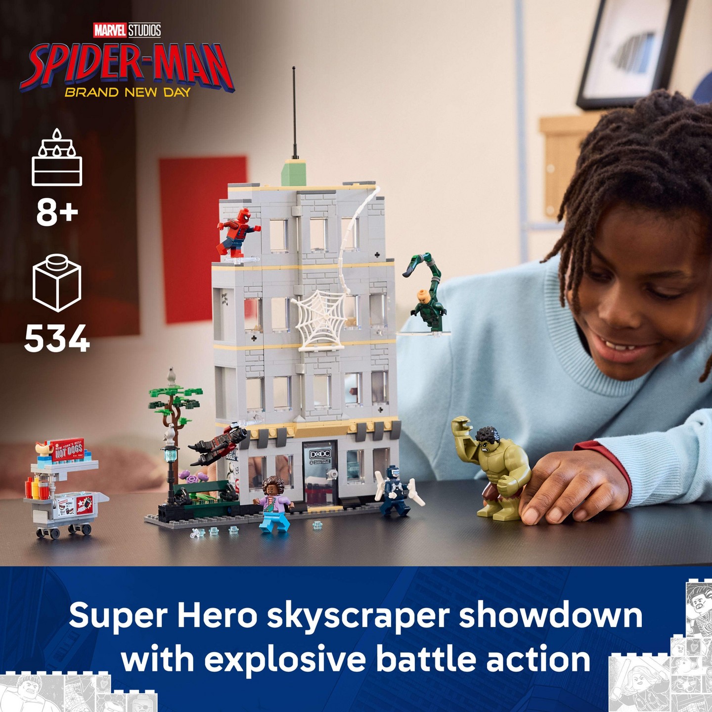 Детский конструктор LEGO Marvel Spider-Man vs Hulk Epic Clash 76350 — фото 3