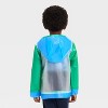Toddler Boys' Colorblock Clear Rain Jacket - Cat & Jack™ Green/Blue/Orange - 2 of 4