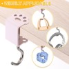 Unique Bargains Steel Adjustable Hanging Bag Desk Mount Utility Cat Claws J Hooks 4 Pcs - 4 of 4