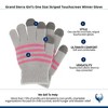 Grand Sierra Girl's One Size Striped Touchscreen Winter Glove - 3 of 4