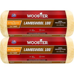Wooster Genuine 9" Lambswool 100 1¼" Nap Roller Cover 2-Pack, R293-9-2PK - 1 of 1