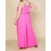 Women's Ultra pink Palazzo pants - SKIES ARE BLUE - image 2 of 4