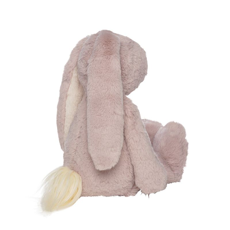 Manhattan Toy Ivy the Mauve & Light Beige Snuggle Bunnies 12" Stuffed Animal with Embroidered Accents, 2 of 8
