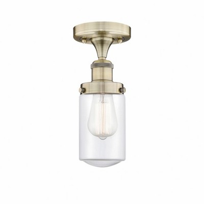 Dover - 1 Light Semi-Flush Mount In Industrial Style-8.25 Inches Tall and 6.5 Inches Wide