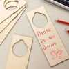 Juvale 24 Pack Unfinished Wooden Door Knob Hangers, Blank Wood Doorknob Signs for Crafts, 3 x 10 In - 4 of 4