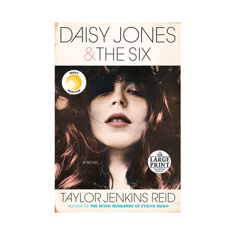 Daisy Jones & the Six - Large Print by  Taylor Jenkins Reid (Paperback), 1 of 2