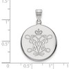 Black Bow Jewelry 14k White Gold College of William & Mary Tribe NCAA Large Pendant - 2 of 3