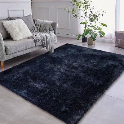 Fluffy Area Rug- Shag Area Rug for Living Room, Shaggy Large Indoor Thick Living Room Carpet with Non-Slip Backing, Soft Plush Carpet