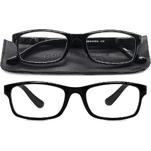 HealthSmart Blue Light Blocking Glasses, 2.0x Magnification, UV Protection, Eye Strain Relief, 5-Pack - 1 of 4
