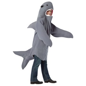 Imposta Costumes Adult Shark Costume Bodysuit Gray One Size - 1 of 1