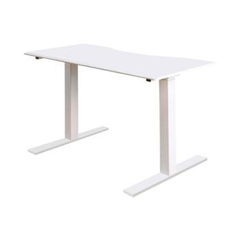 Baron Contemporary Adjustable Office Stand Up Table Small White - HOMES: Inside + Out