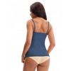 INSPIRE CHIC Women's Spaghetti Straps with Built-In Bras Basic Breathable Sleeveless Undershirts Camisoles - 2 of 4