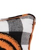 C&F Home 12" x 12" Jack-O-Lantern Pumpkin Check Tufted Halloween Throw Pillow - 2 of 4