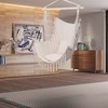 Hammock Chair Hanging Rope Swing Indoor Outdoor Hammock Swing Chair, Boho Hanging Chair Bedroom Patio - 4 of 4