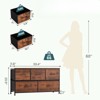 Fontoi Dressers, Tall Dresser with Wood Top, Storage Tower for Bedroom Entryway Hallway, Brown, 11.8"*20.9"*39.4" - 2 of 4