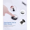 PAGED Bathroom Faucet with 360 Degree High Arc Swivel Spout, 2-Handle Bathroom Sink Faucet with Pop Up Drain & Supply Hoses - 4 of 4