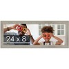 PosterPalooza | 24x8 Wide Barnwood Picture Frame, UV Acrylic, 6 Finishes - Grey, Brown, White, and Black - 2 of 4