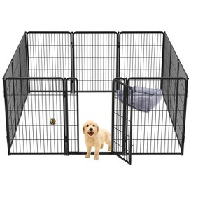 FXW Homeplus Indoor Dog Playpen - Stress-Free and Safe Play,Panels for Puppy and Small Dogs, Black│Patented - 1 of 4