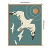 Amanti Art Seagull Block Print II by Jacob Green Framed Canvas Wall Art - 4 of 4