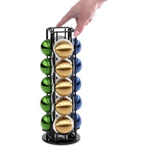 Coffee Pod Holder for Nespresso Vertuoline Stand Rack Holds Vertuo line Organizer Carousel - 1 of 4