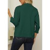 Women's 3/4 Sleeve Open Front Cropped Cardigan Sweater Elegant Shrugs for Women - 4 of 4