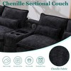 MOONMISS 125" U Shaped Sectional Sofa , Modular Chenille Cloud Couch with Storage Console, Cup Holders for Apartment, Office,Living Room - 4 of 4