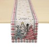 Unique Bargains Christmas Table Runner Pink White 72"x13" 1 Pc - 4 of 4