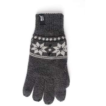 Heat Holders® Men's Fairisle Gloves | Insulated Cold Gear Gloves | Advanced Thermal Yarn | Warm, Soft + Comfortable | Plush Lining