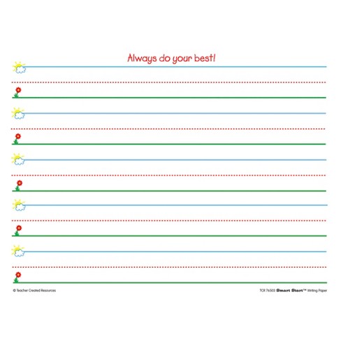 Pacon Multi-program Handwriting Paper, 1-1/8 Inch Rule, 10-1/2 X 8 Inches,  Pack Of 500 : Target
