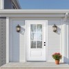 Professional Manufacturer Right Hand Inswing Low-E Glass 6-Lite 3/4 Lite Fiberglass Front Door Classic Design Exterior Entrance Door - 2 of 4